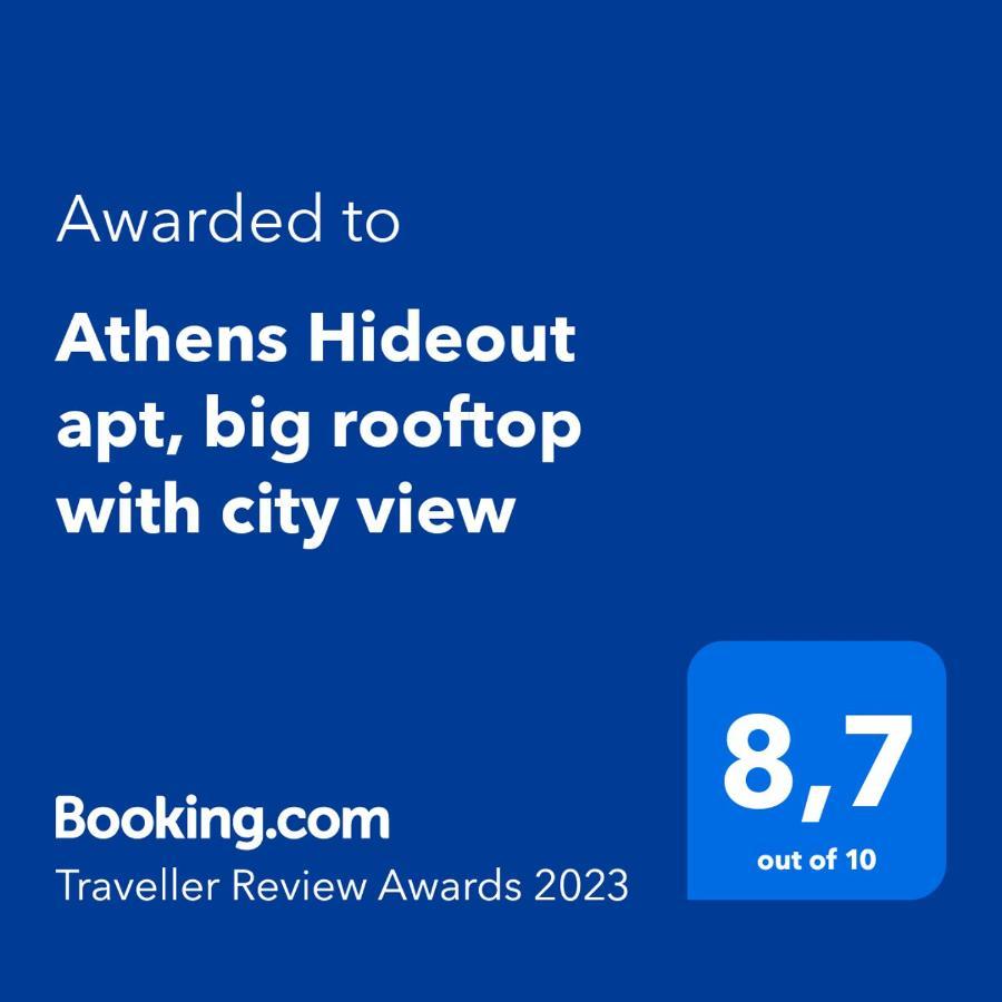 Athens Hideout Apt, Big Rooftop With City View Daire Dış mekan fotoğraf